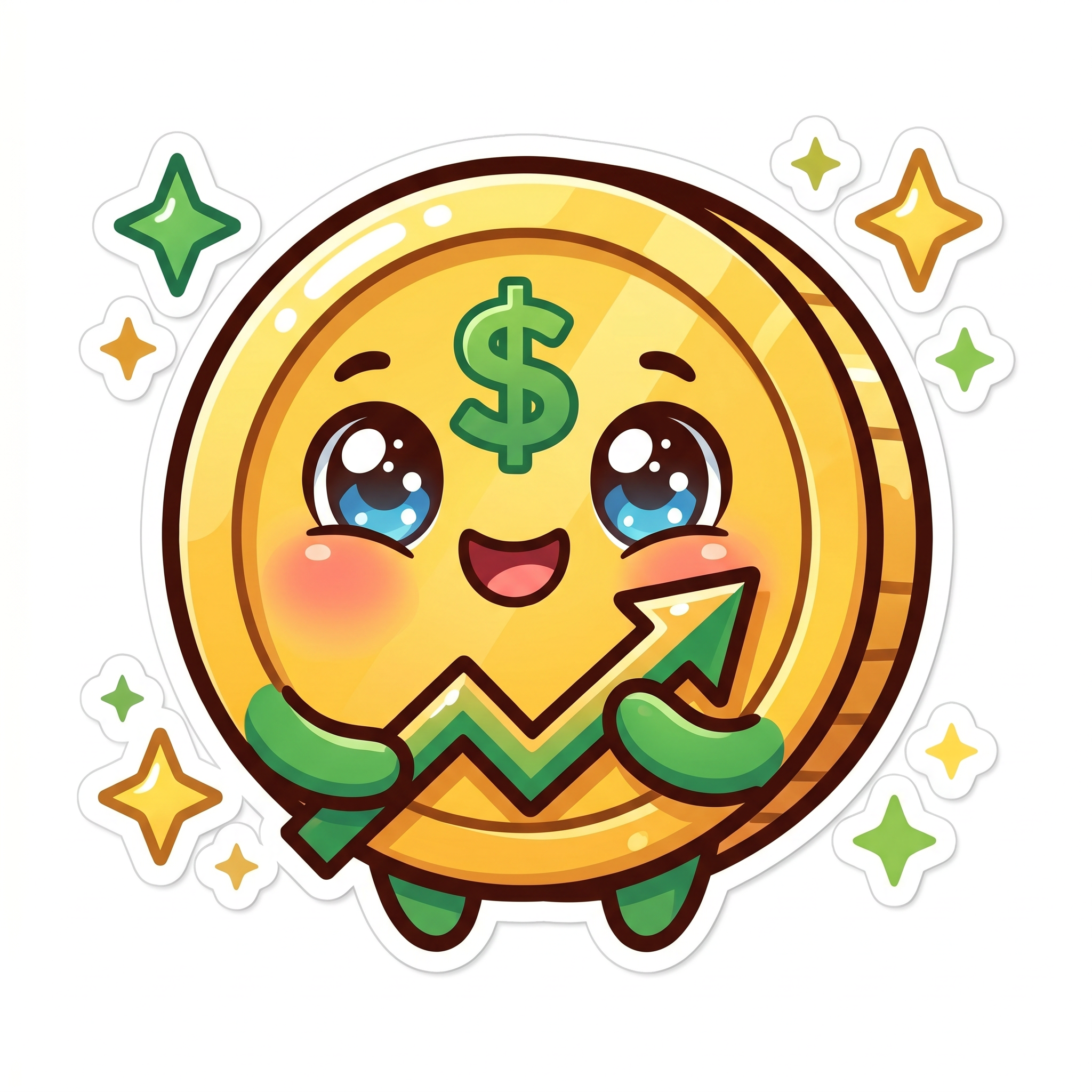Financial coin character